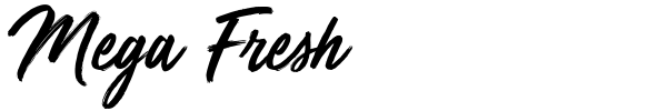 Mega Fresh font preview